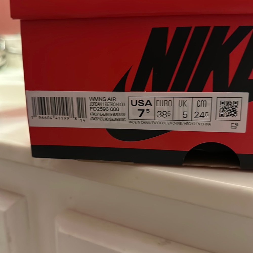 Jordan 1 Washed Pink Wmns 7.5